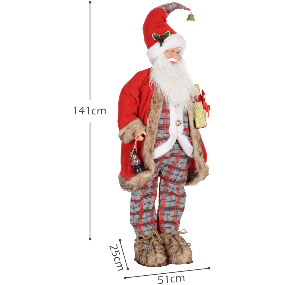 Everglow Animated and Sound Activated Santa Claus 4.6ft Image 7