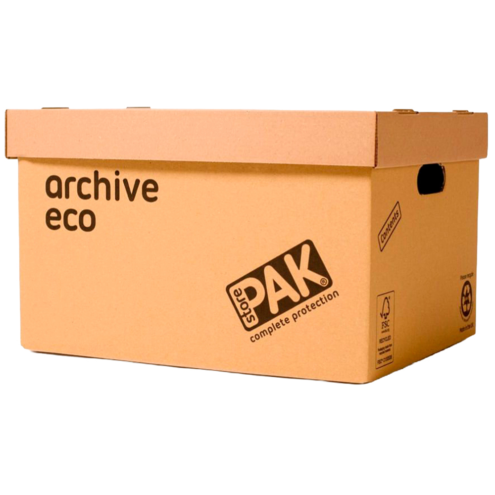StorePAK 33L Archive Eco Cardboard Storage Box 15 Pack Image 3