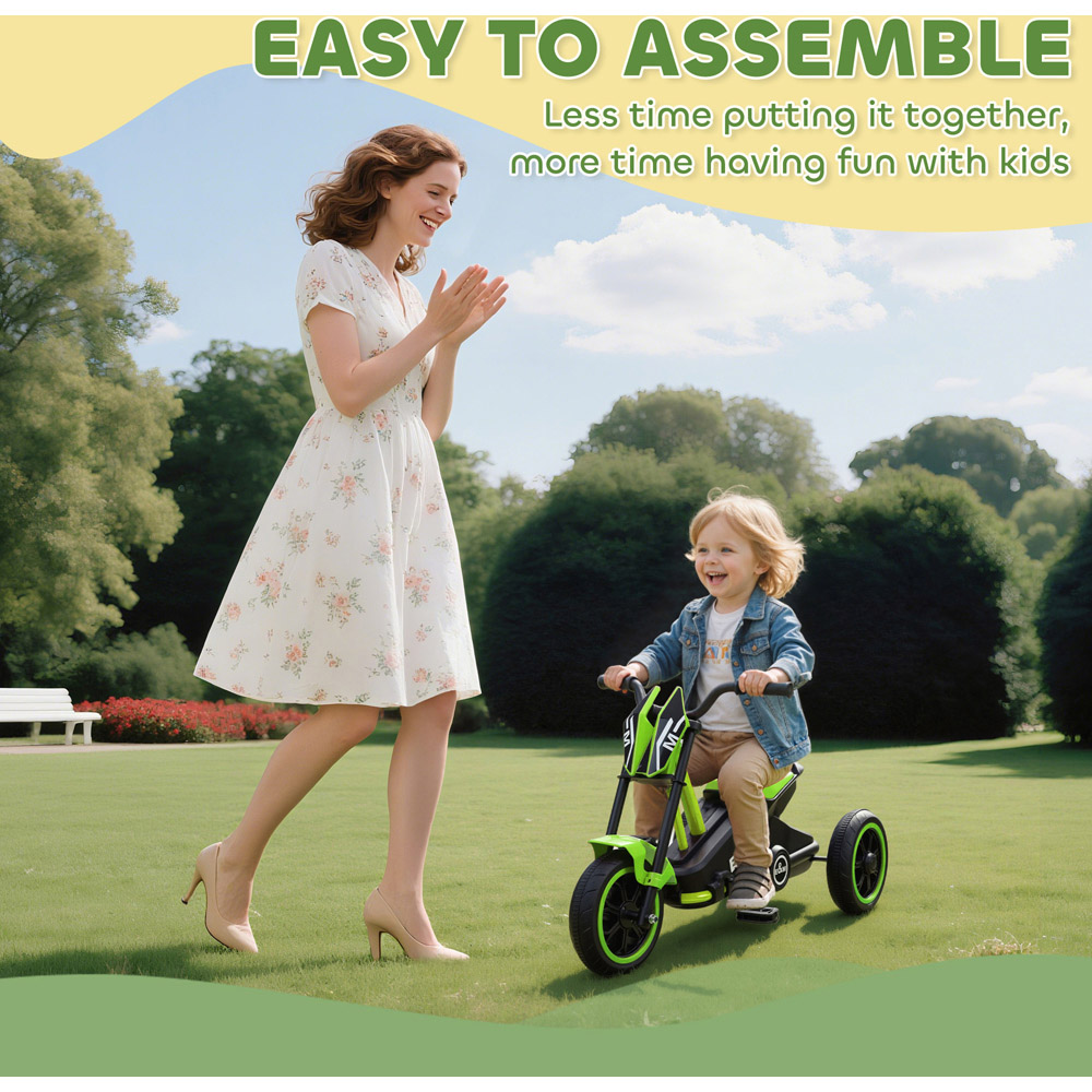 Tommy Toys AIYAPLAY Green 3 Wheel Kids Tricycle Image 7