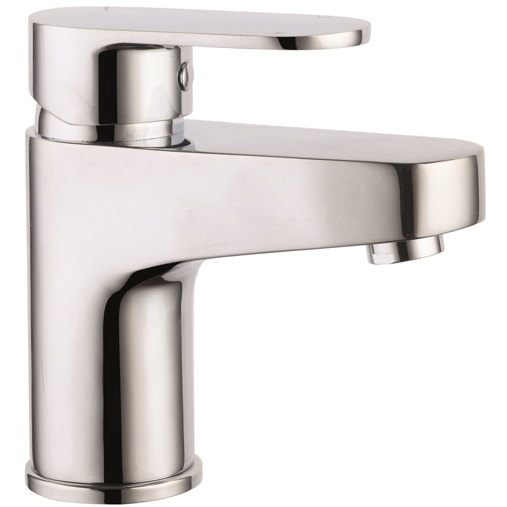 Fresssh Dani Chrome Mono Basin Mixer with Clicker Waste Image 1