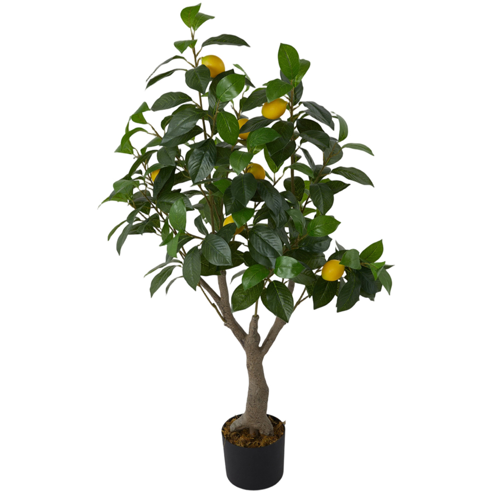 Living and Home Decorative Artificial Lemon Tree in Pot 115cm Image 2