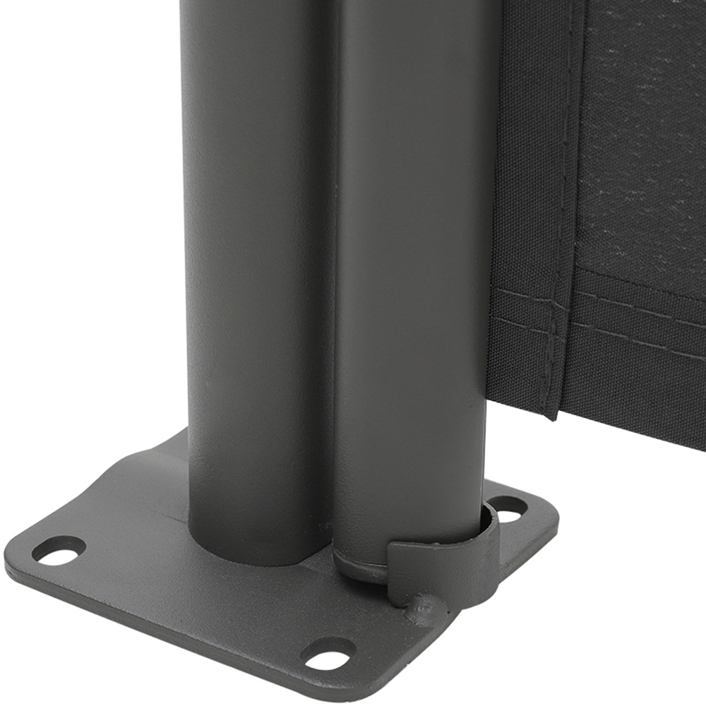 Living and Home Dark Grey Retractable Side Awning 3 x 1.4m Image 3