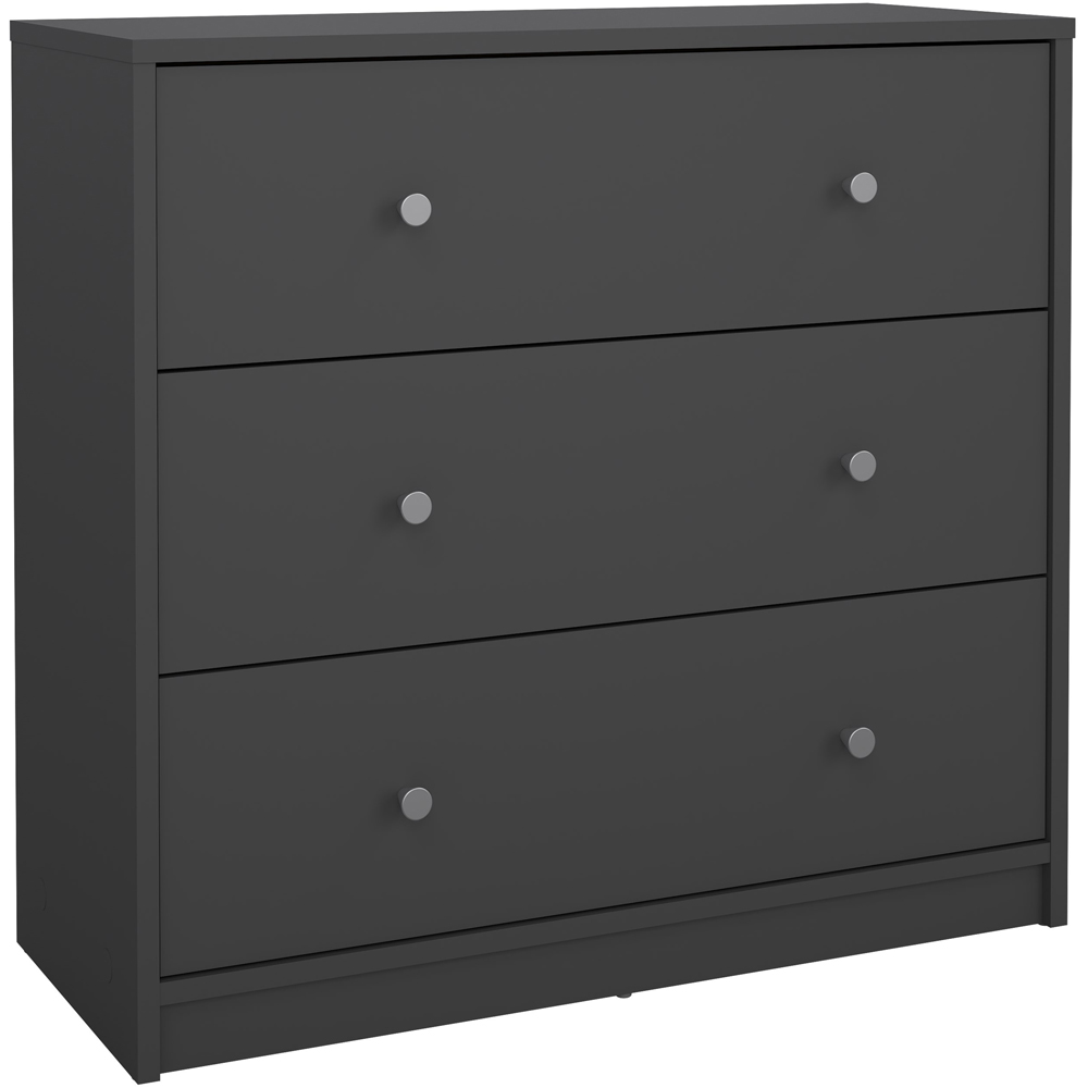 Furniture To Go May 3 Drawer Black Grey of Drawers Image 2