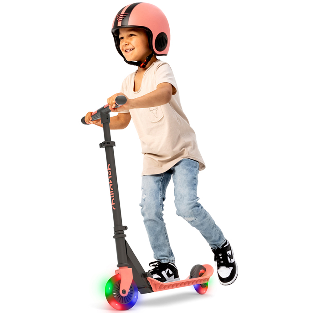 Chillafish Flexxi Glow Flamingo 2 Wheel Foldable Scooter Image 2