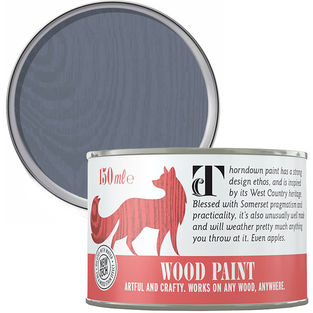 Thorndown Hartlake Blue Satin Wood Paint 150ml Image 1