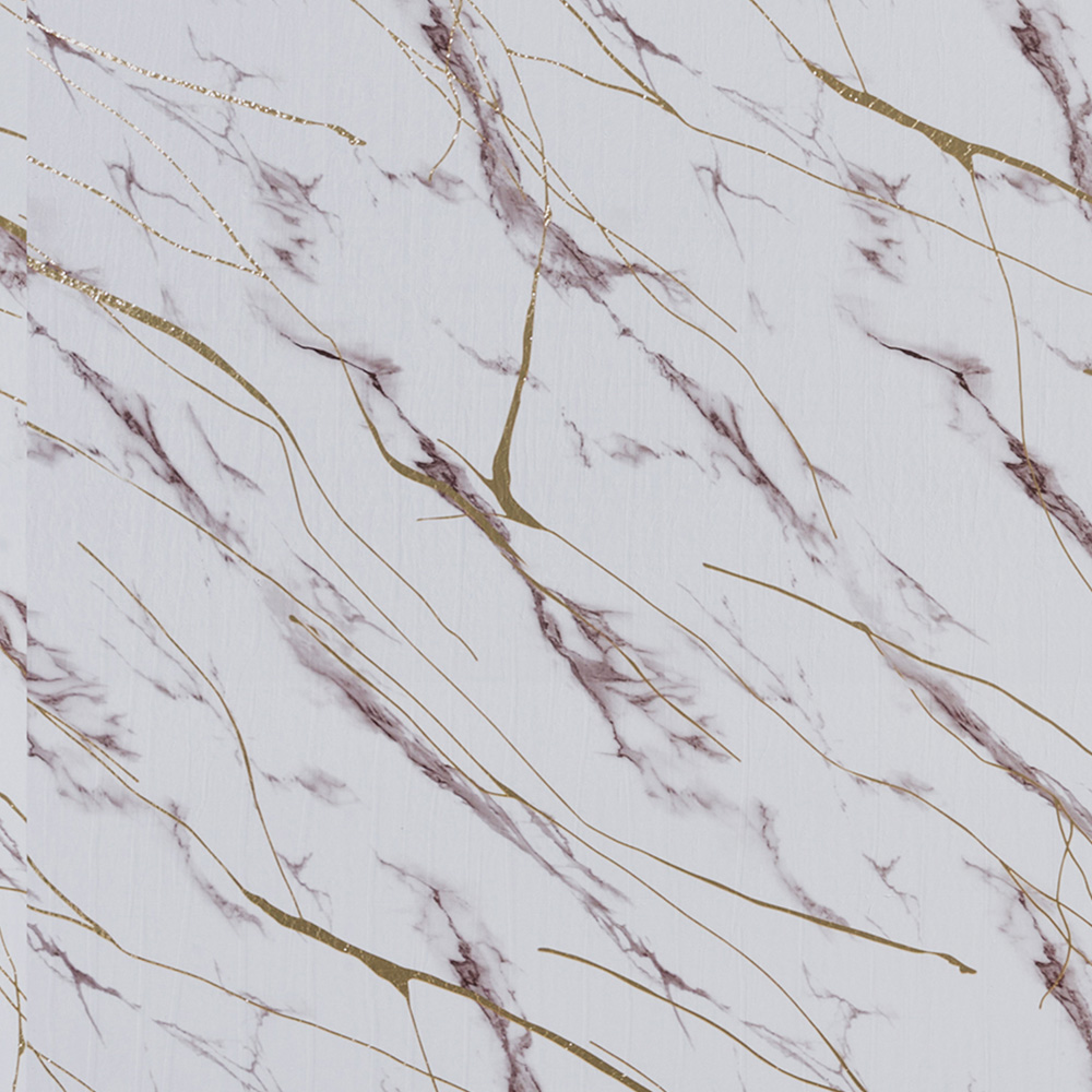 Living and Home Marble Pattern White Base Self-Adhesive Wall Tile Sticker Image 7