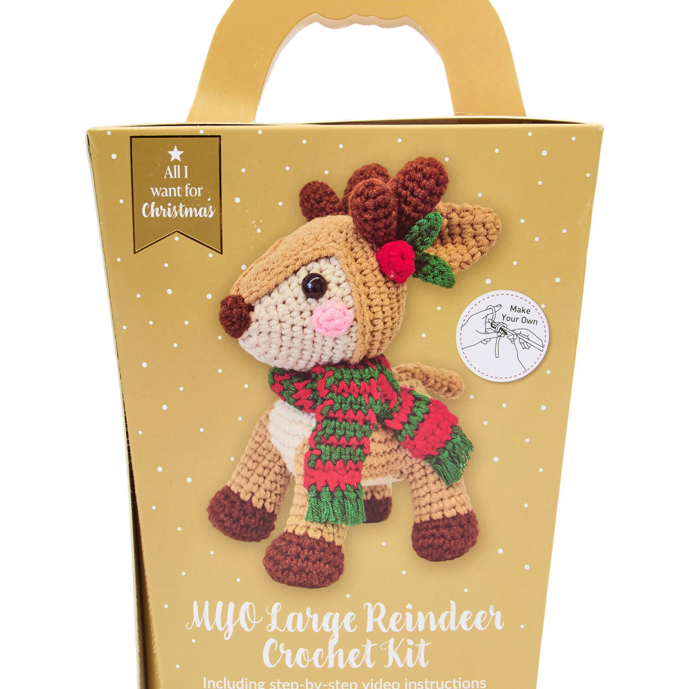 Make Your Own Large Reindeer Crochet Kit Image 3