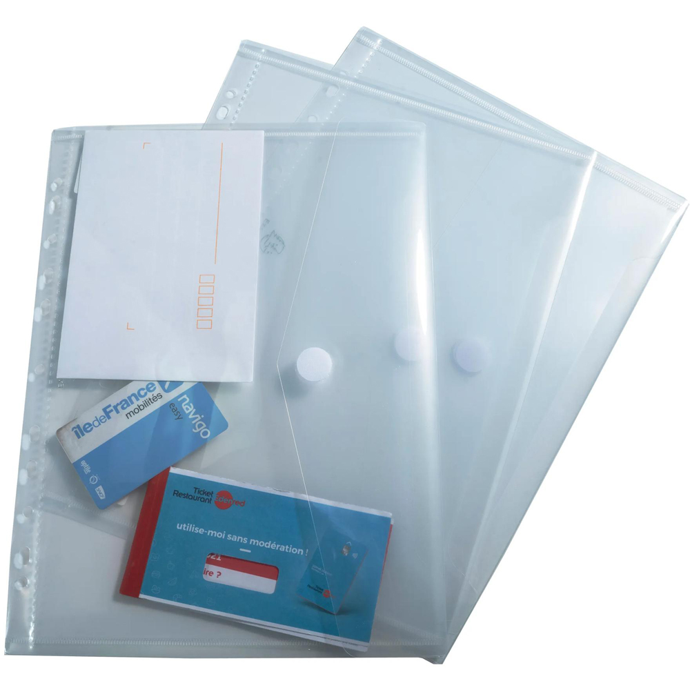 Exacompta Punched A4 Frosted 5 PP Pocket 10 Pack Image 4