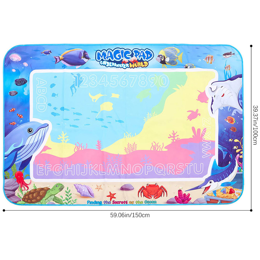 H&O Direct Kids Sea World Theme Water Doodle Painting Mat Image 6