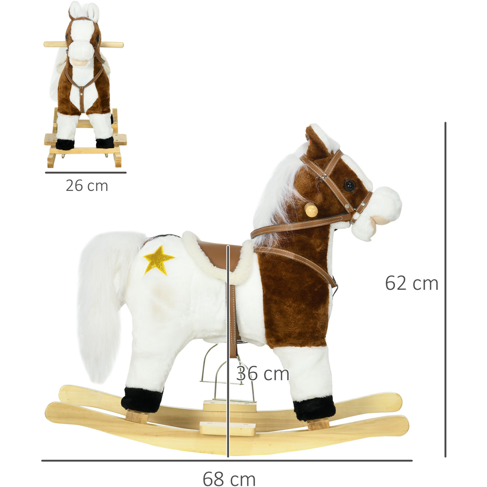 Tommy Toys Rocking Horse Pony Toddler Ride On Brown Image 5