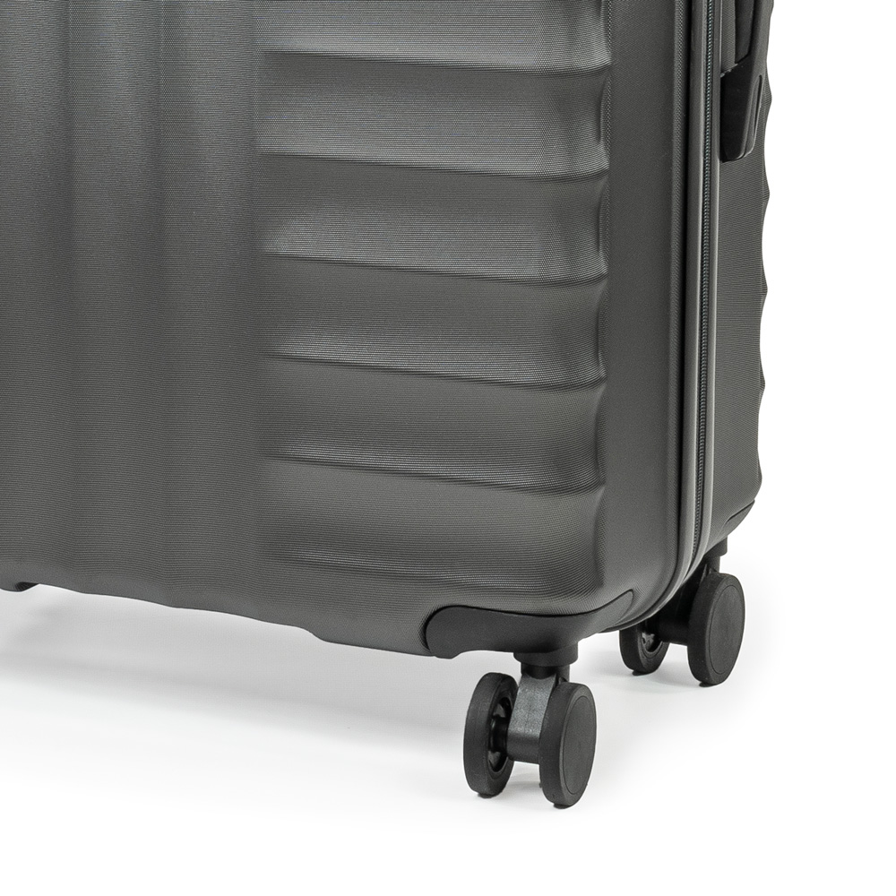 Pierre Cardin Large Grey Trolley Suitcase Image 3
