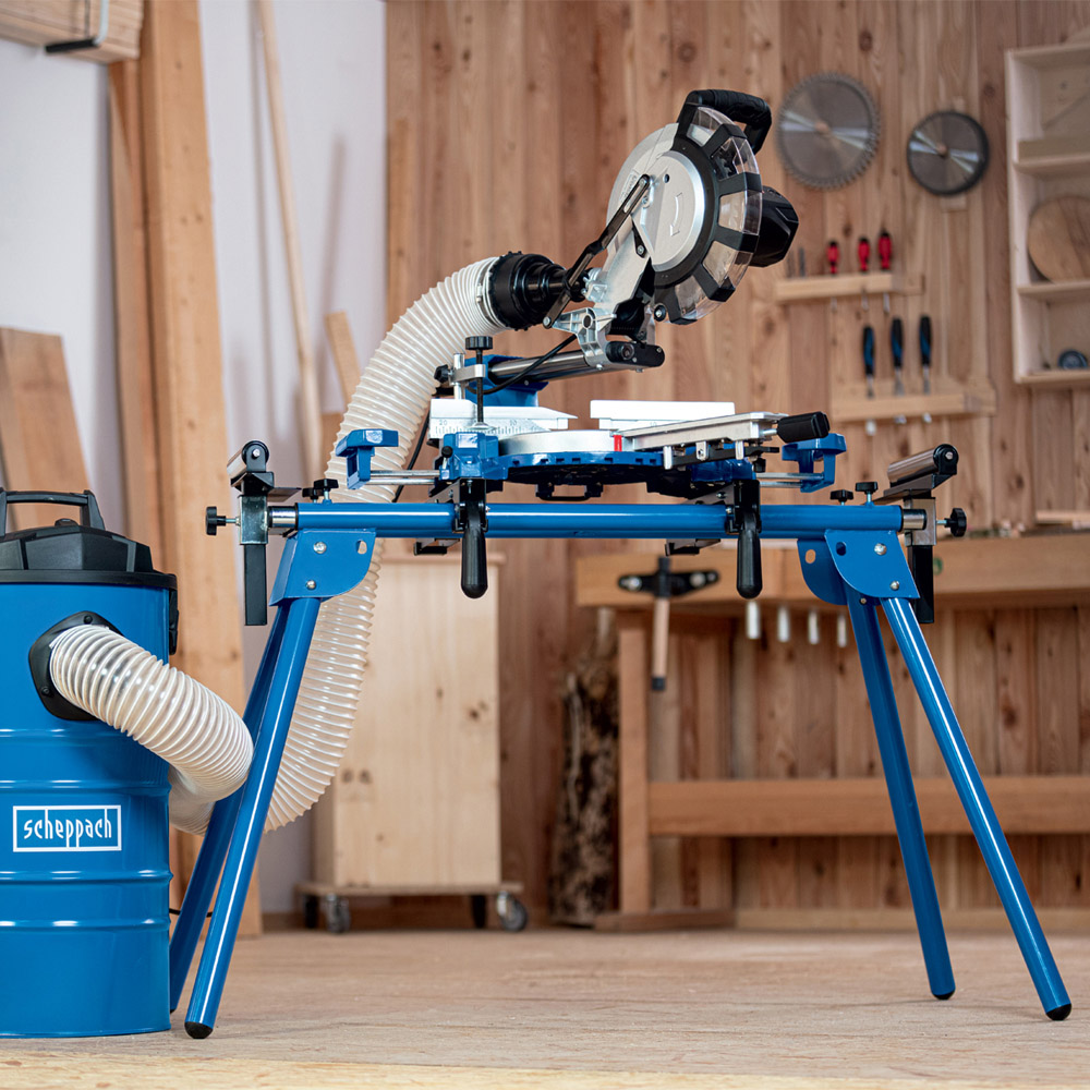 Scheppach UMF2000 250kg Load Universal Mitre Saw Stand with 2m Support Width Image 2