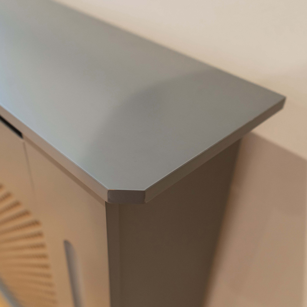 Jack Stonehouse Matt Grey Diamond Grill Radiator Cover Adjustable Image 6