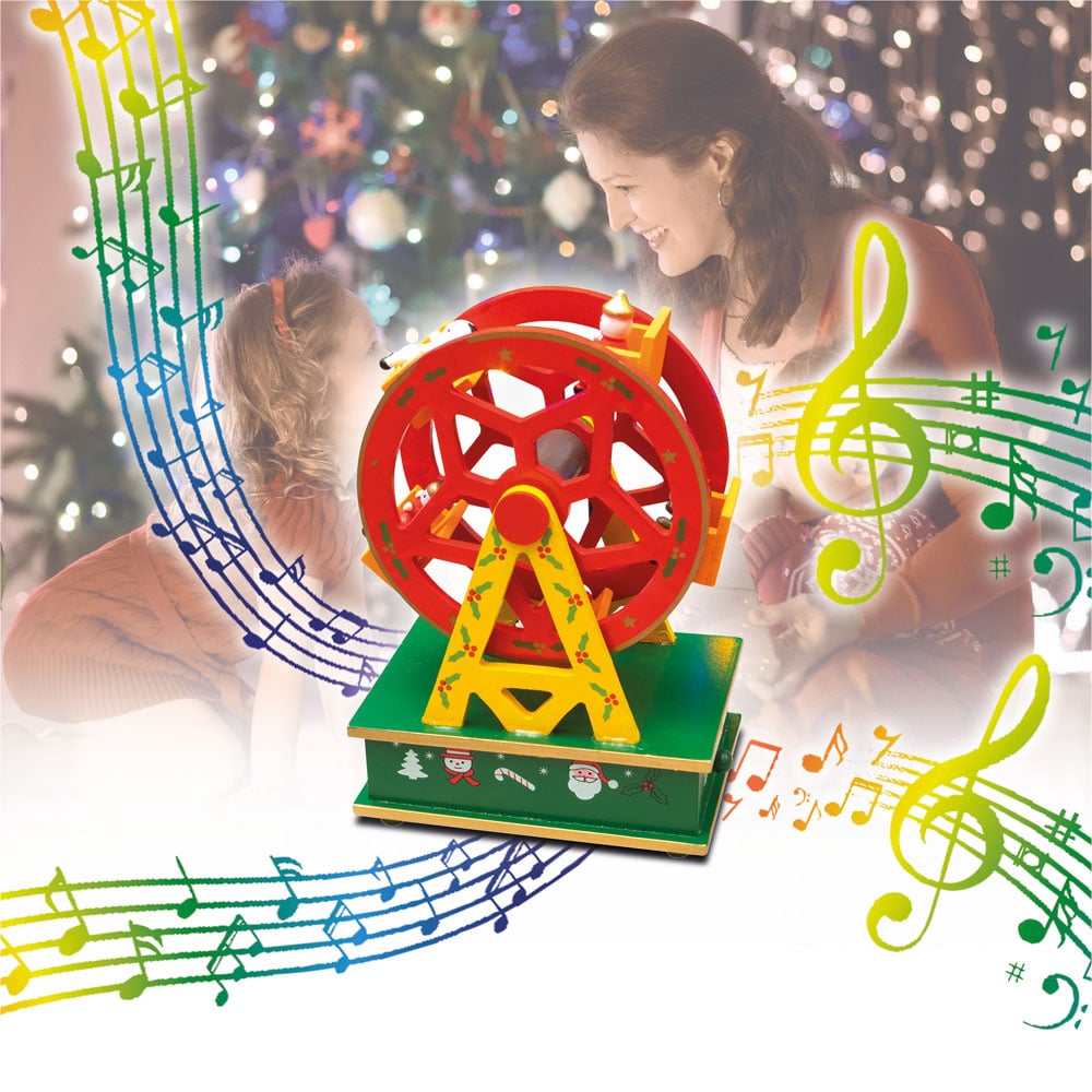 St Helens Wooden Ferris Wheel Music Box Image 3