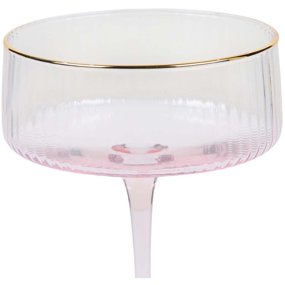 Ombre Coupe Glass Pink Image 2
