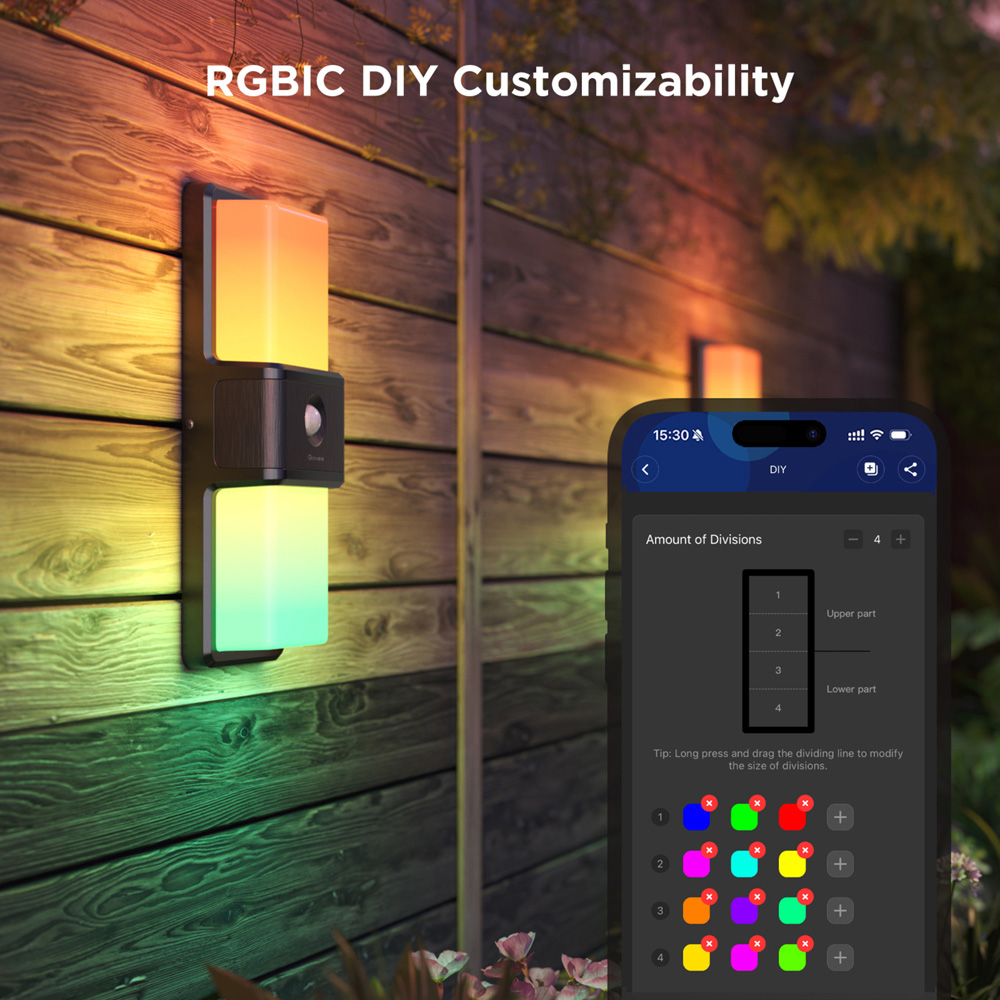 Govee RGBIC LED Sleek Back Smart Wall Light Image 4