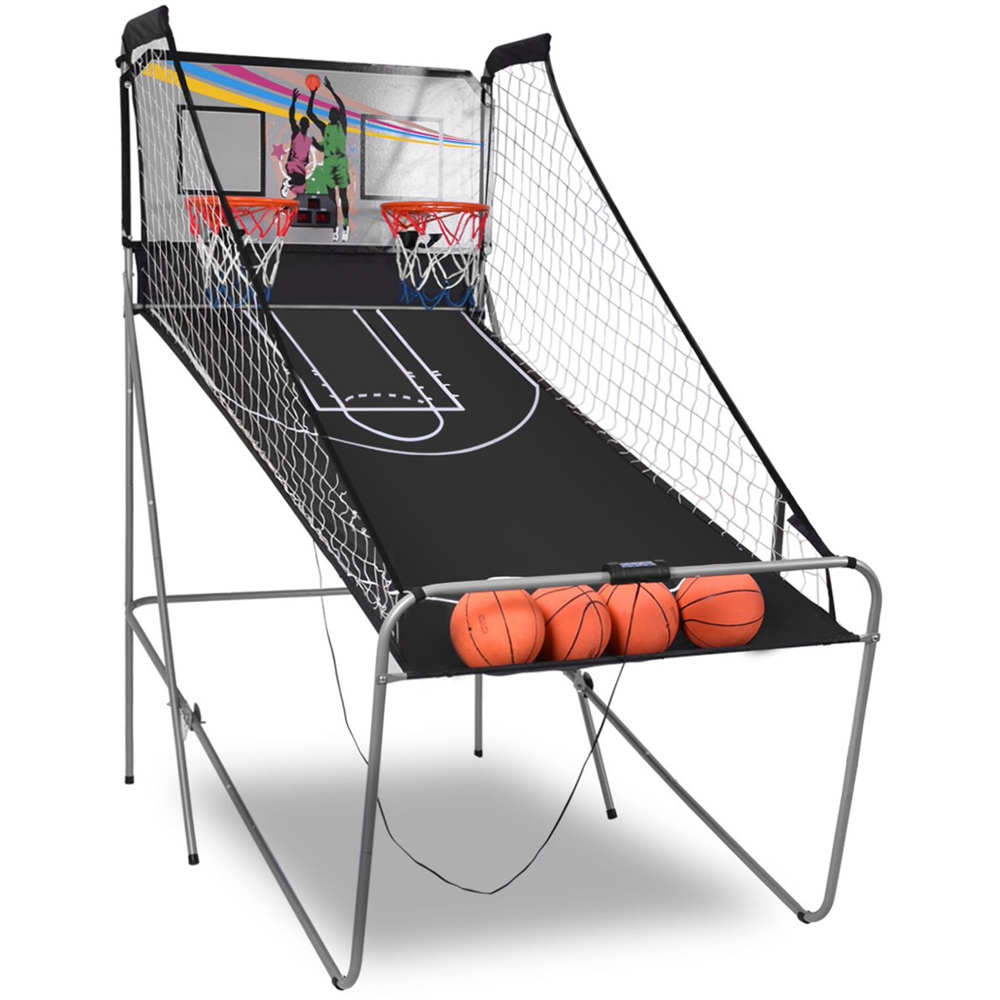 Costway 2 Player Grey Basketball Arcade Game Image 1