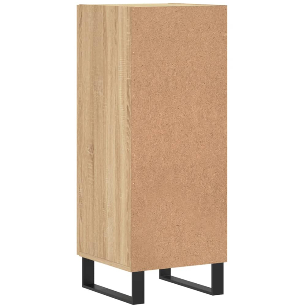 vidaXL Single Door Light Brown Sideboard Image 8