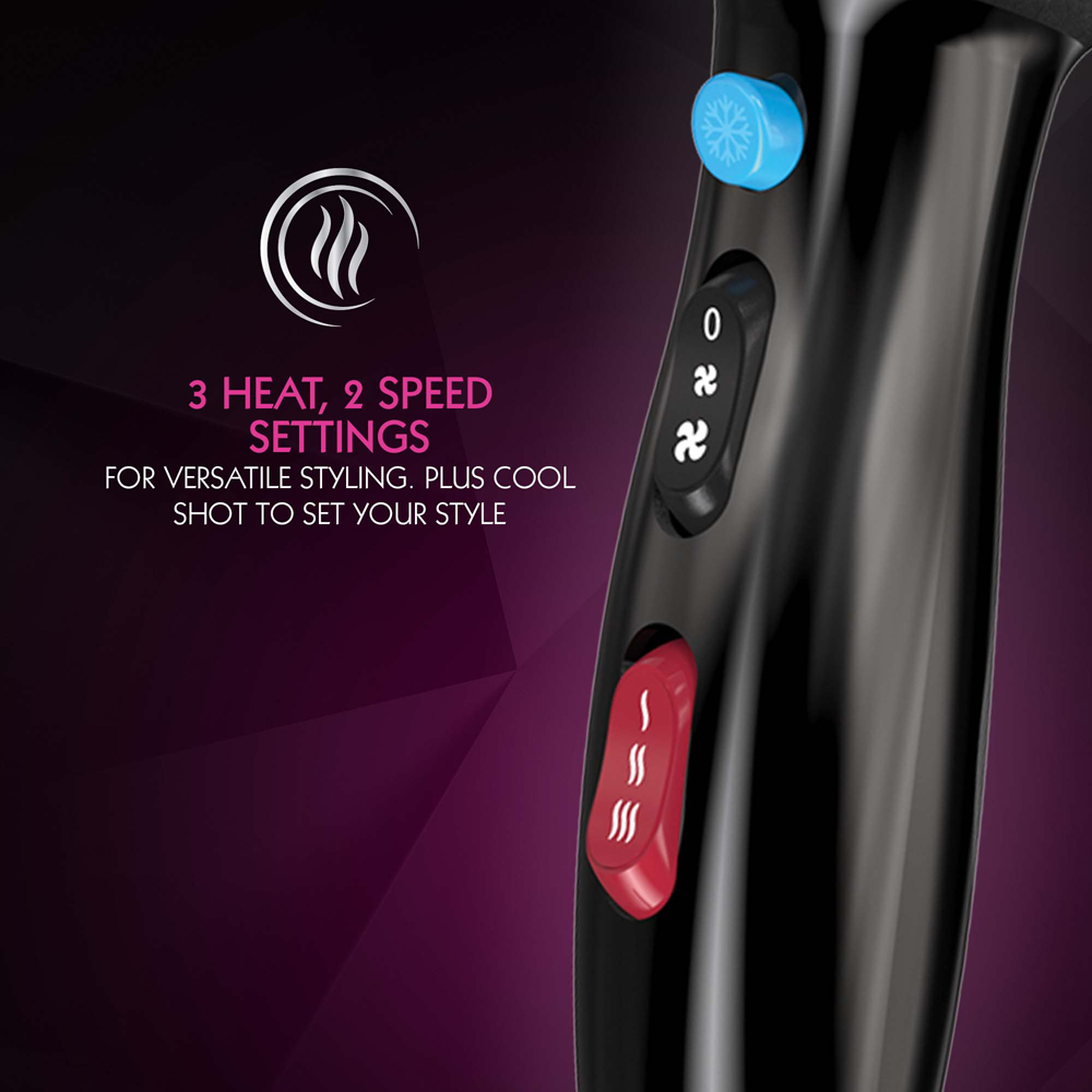 Wahl Ionic Style Black Tourmaline Hair Dryer 2200W Image 6