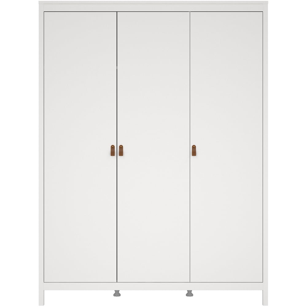 Florence Barcelona 3 Door White Wardrobe Image 3
