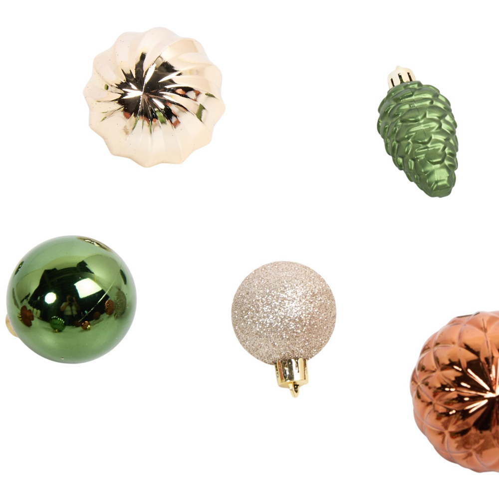 Pack of 100 Amber Charm Festive Baubles Image 5