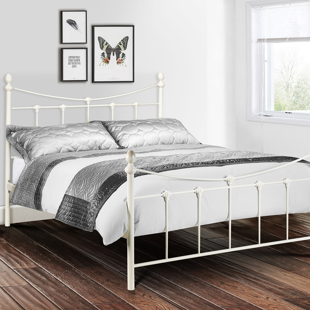 Julian Bowen Rebecca Single Stone White Bed Image 6