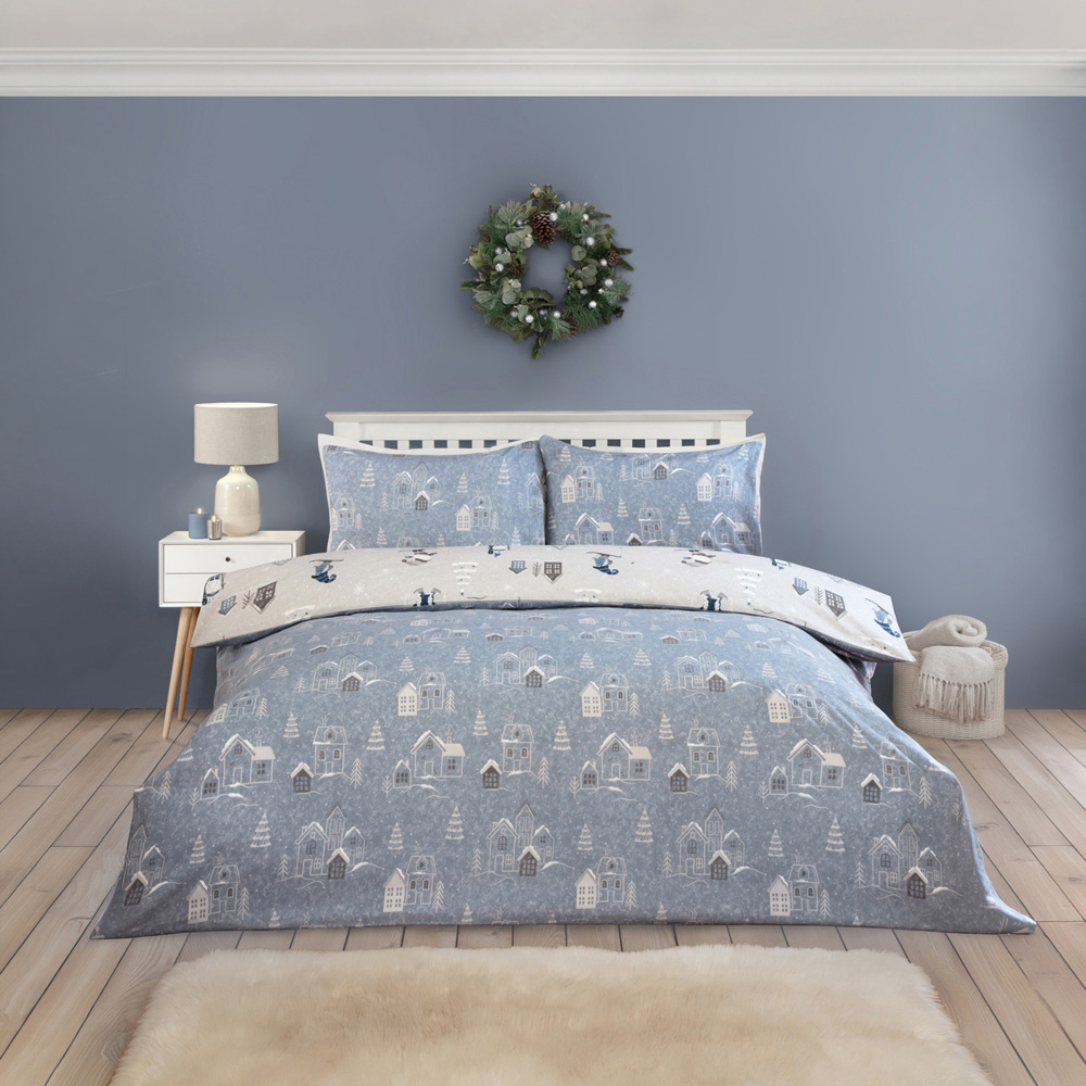 Gonk Ski Season Duvet Set Grey Superking Image 1