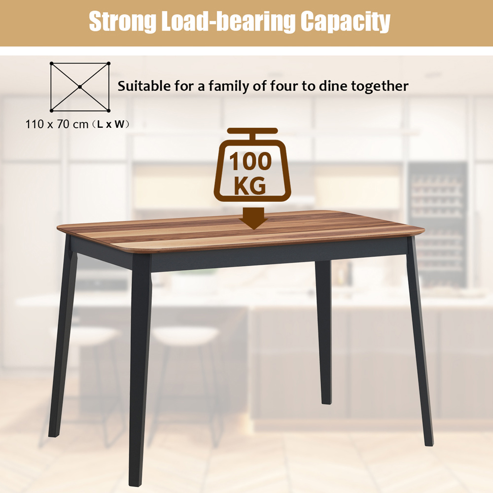 Costway 4 Seater Rectangular Dining Table Image 9