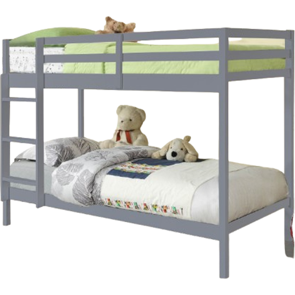 Comfy Living Shorty Grey Wooden Bunk Bed Image 2