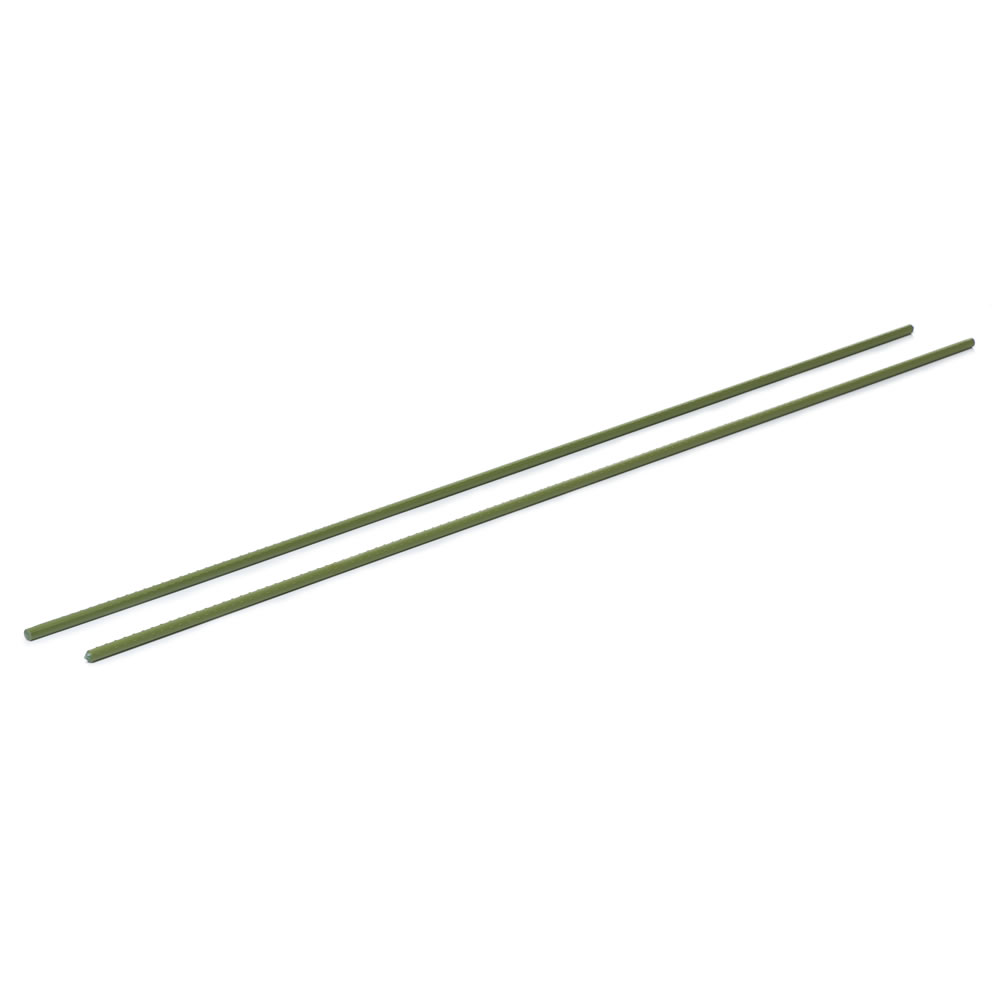 Wilko 180cm Plastic Coated Steel Garden Stakes 2 Pack Image 1