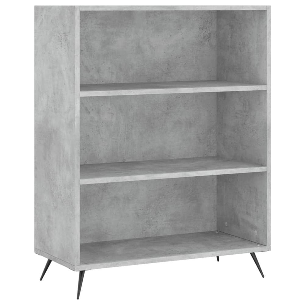 vidaXL 6 Shelf Concrete Grey Highboard Image 4