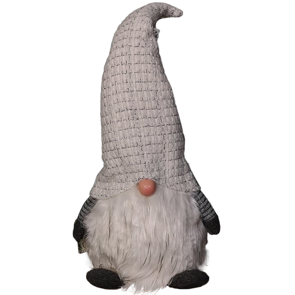 Samuel Alexander Light Grey Sitting Gonk Christmas Decoration 50cm Image 1