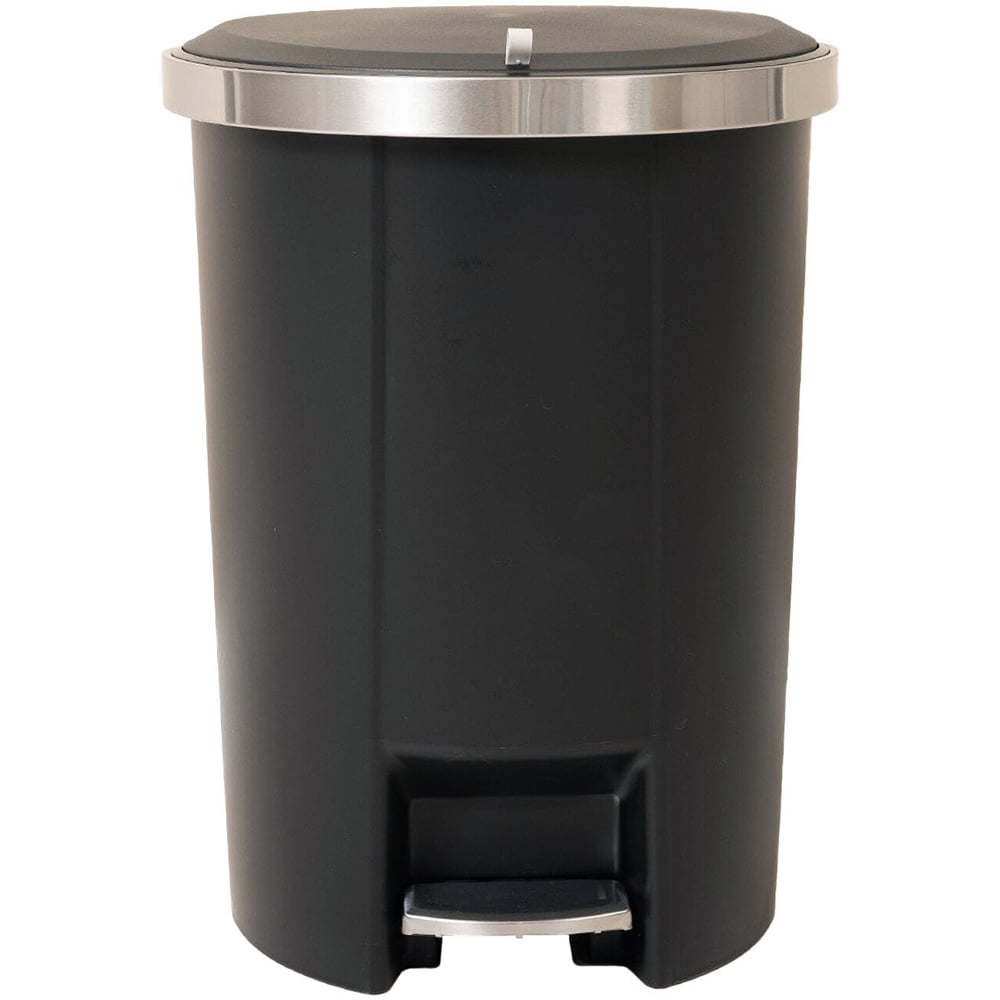Black Pedal Bin 50L Image