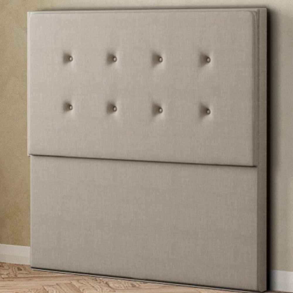 Eleganza Darlington Double Cream Malham Weave Floor Standing Headboard Image 1