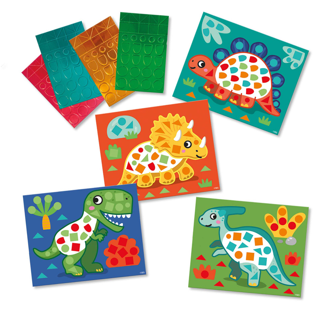 SES Creative I Learn To Make Dino Mosaics Set Image 2
