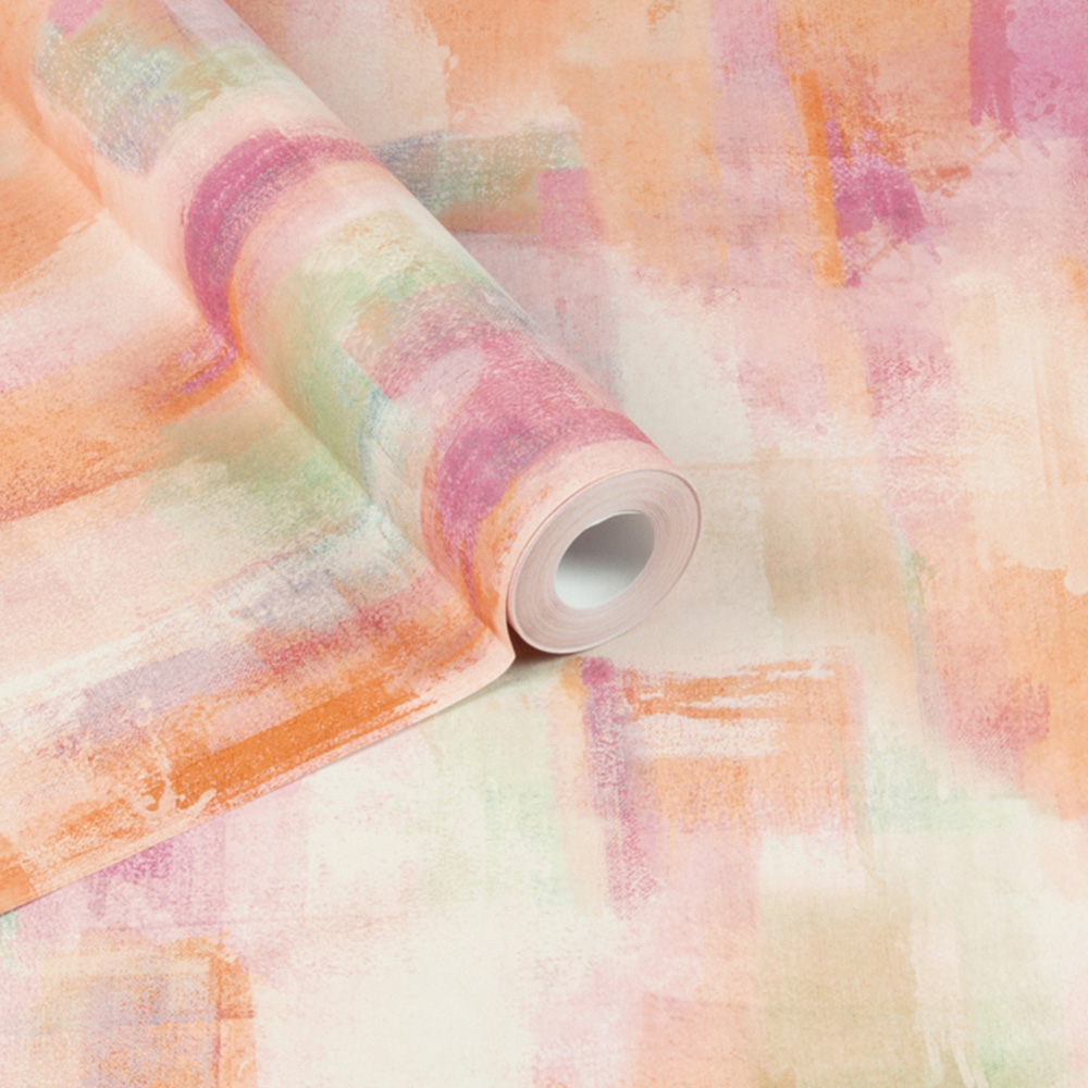 Arthouse Painterly Pattern Multicolour Wallpaper Image 2