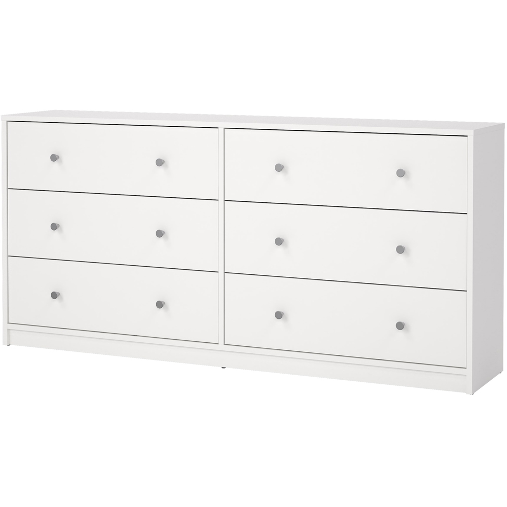Furniture To Go May 6 Drawer White Chest of Drawers Image 4
