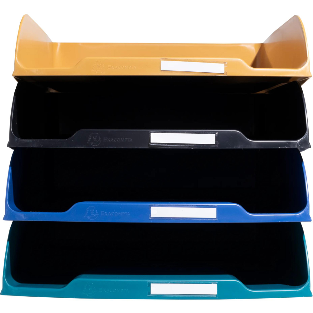 Exacompta Neo Deco Multicolour Letter Tray 4 Pack Image 3