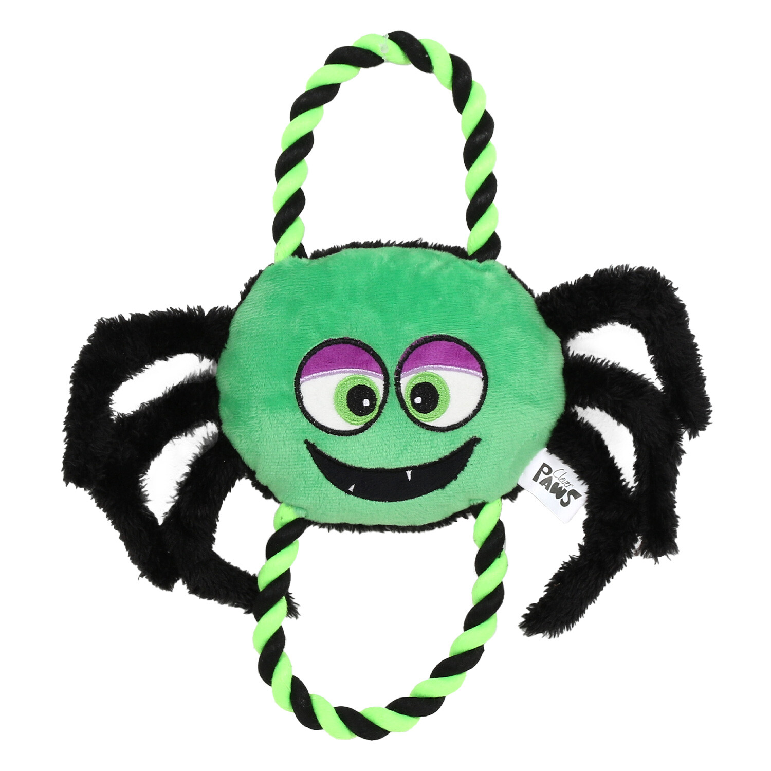 Spider Rope Dog Toy - Black Image 2