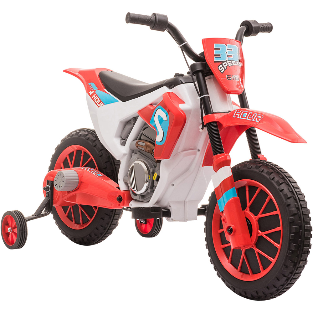 Portland Kids Electric Ride On Motorbike Red Image 1