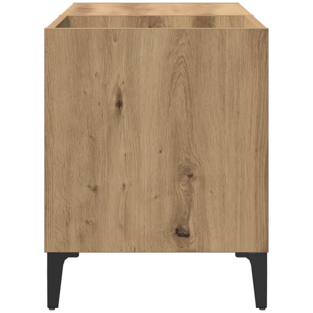 vidaXL 2 Shelf Artisan Oak Record Cabinet Image 4