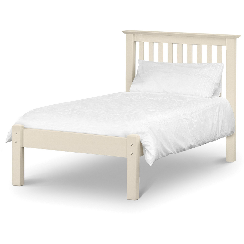 Julian Bowen Barcelona Single White Low Foot End Bed Frame Image 2