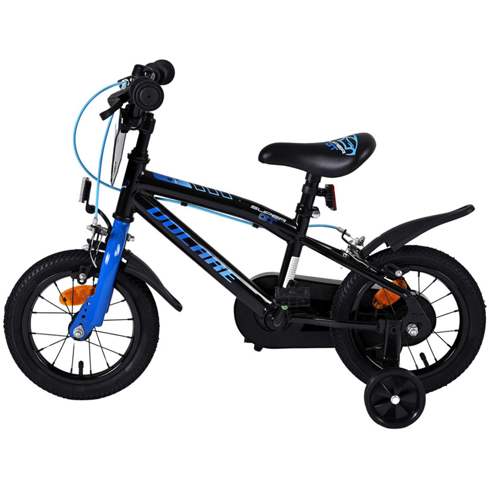Volare Super GT Kids 12 inch Blue Bike with Stabilisers Image 5