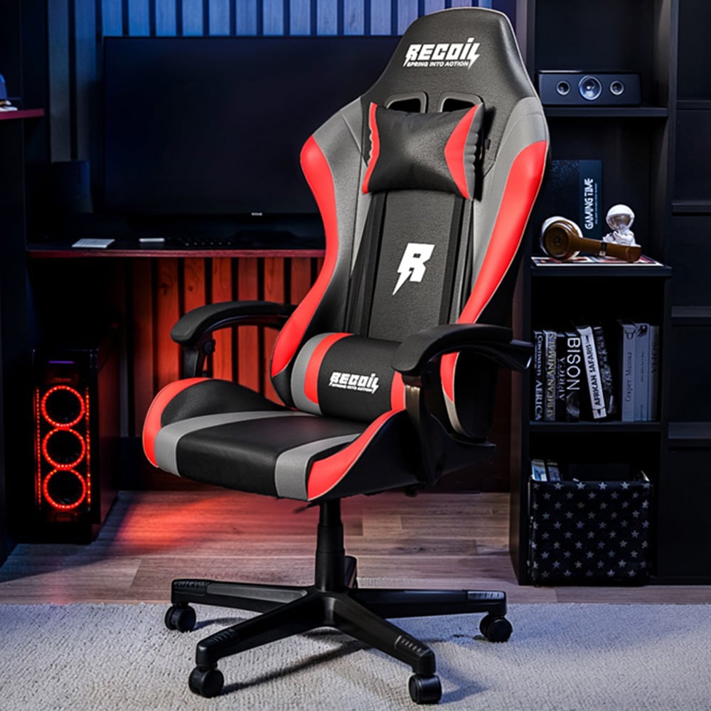 Recoil Vortex Black and Red Gaming Chair Image 1