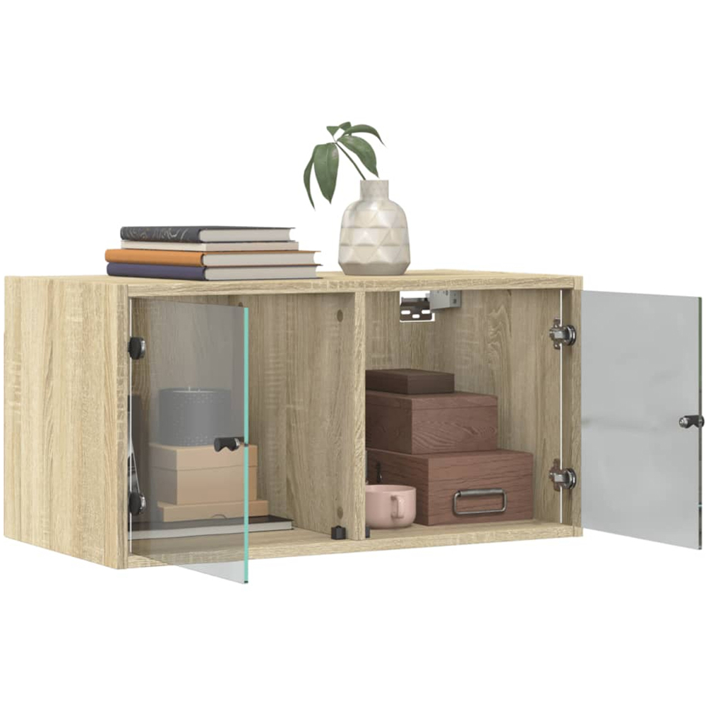 vidaXL 2 Door Sonoma Oak Wall Cabinet Image 4