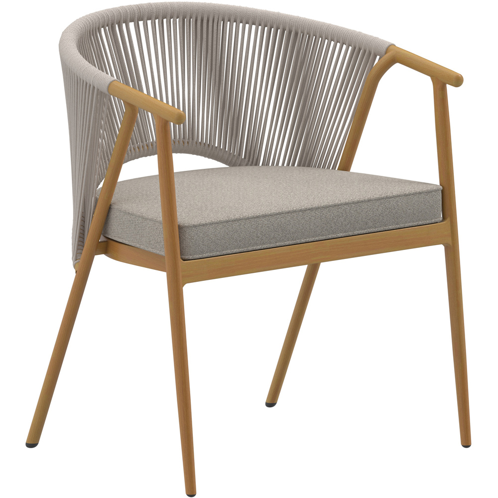 Charles Bentley Almada 6 Seater Rope Weave Garden Dining Set Image 3