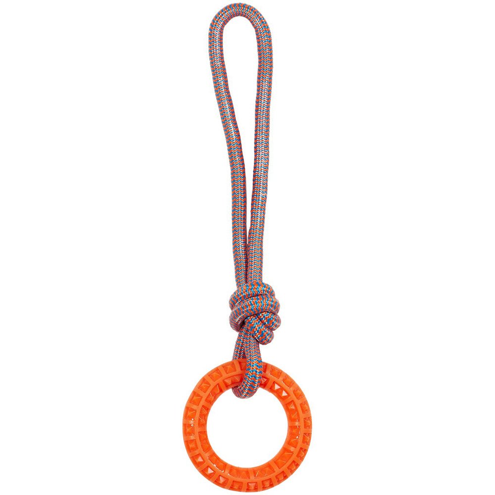 Large Tough Rope and TPR Dog Toy Image 1