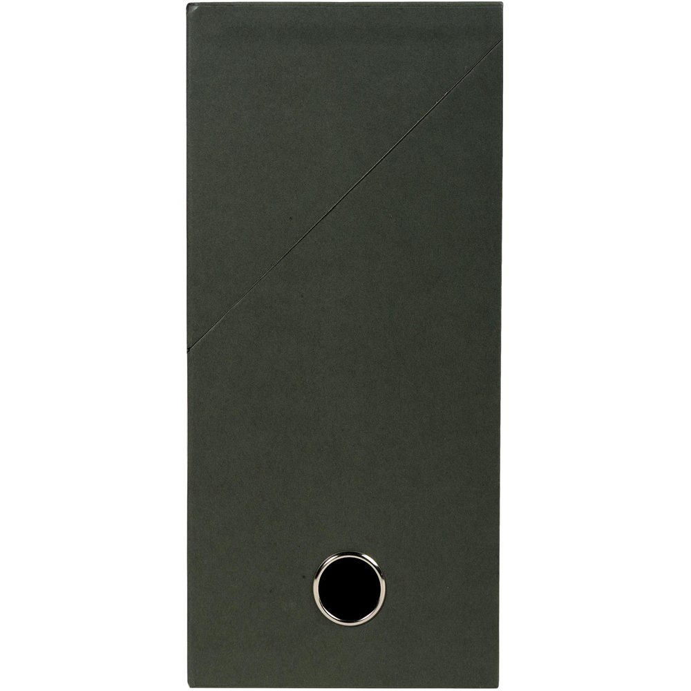 Exacompta Papier Toile Dark Green Transfer Box with 120mm Spine 5 Pack Image 3