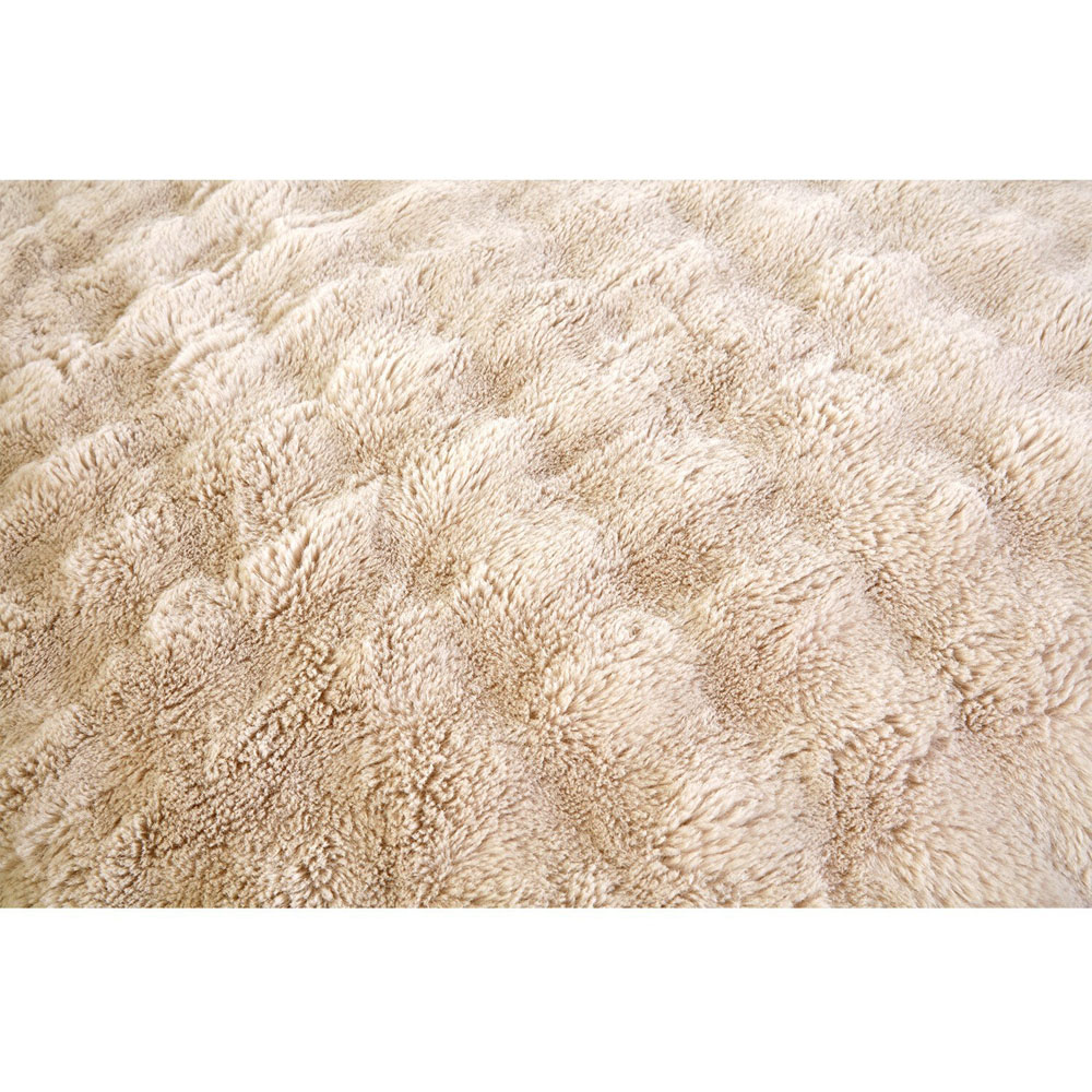Aurora Faux Fur Duvet Set - Champagne / Double Image 4