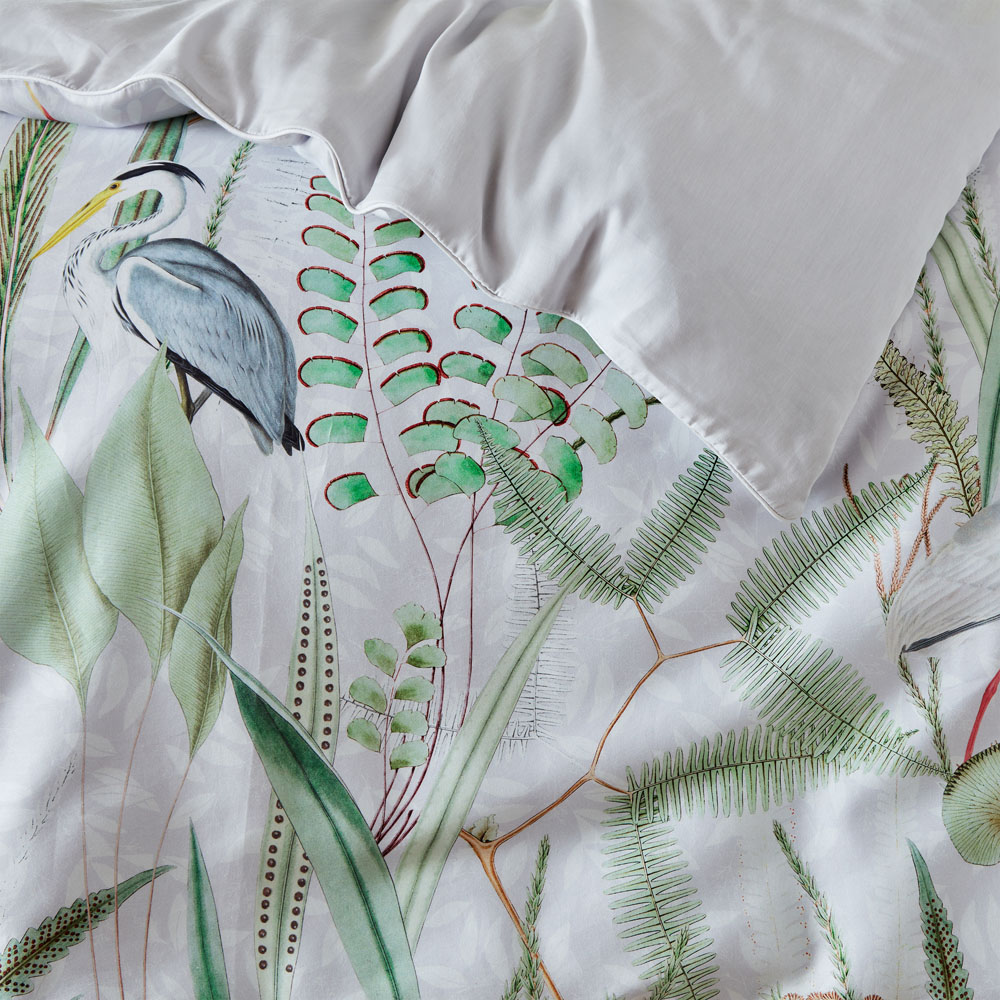 Paoletti Aaliyah King Size Botanical Duvet Cover Set Image 3